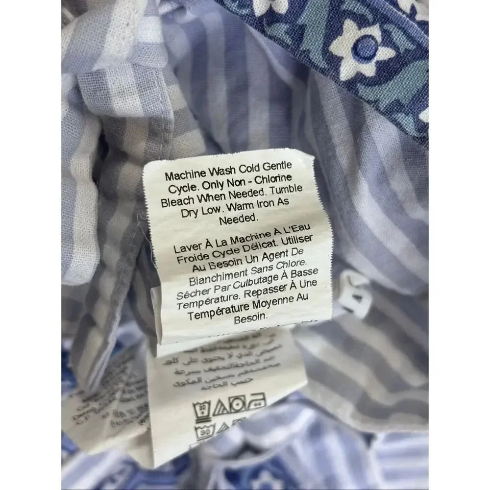 Pottery Barn Marianna Floral Striped STANDARD shams Palampore Medallion